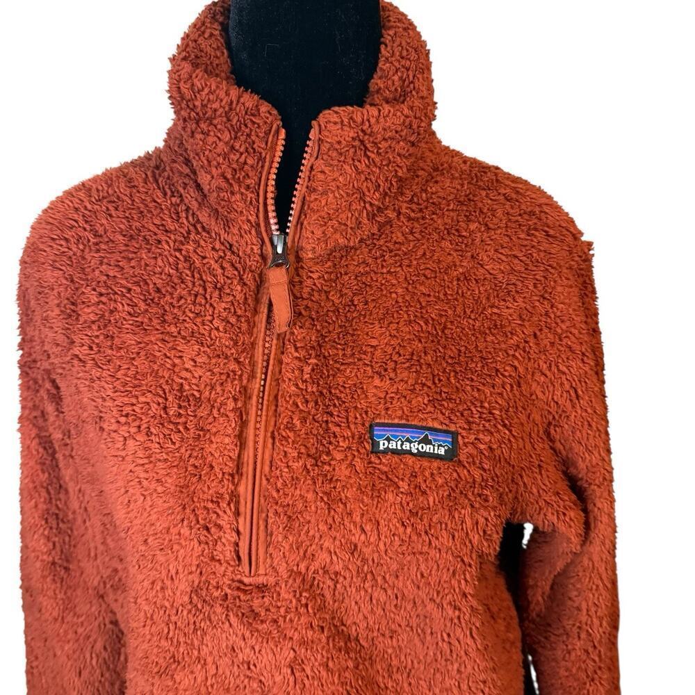 Patagonia Women’s Retro Pile Fleece Jacket Size Small Rust Color Full Zip - Picture 2 of 9
